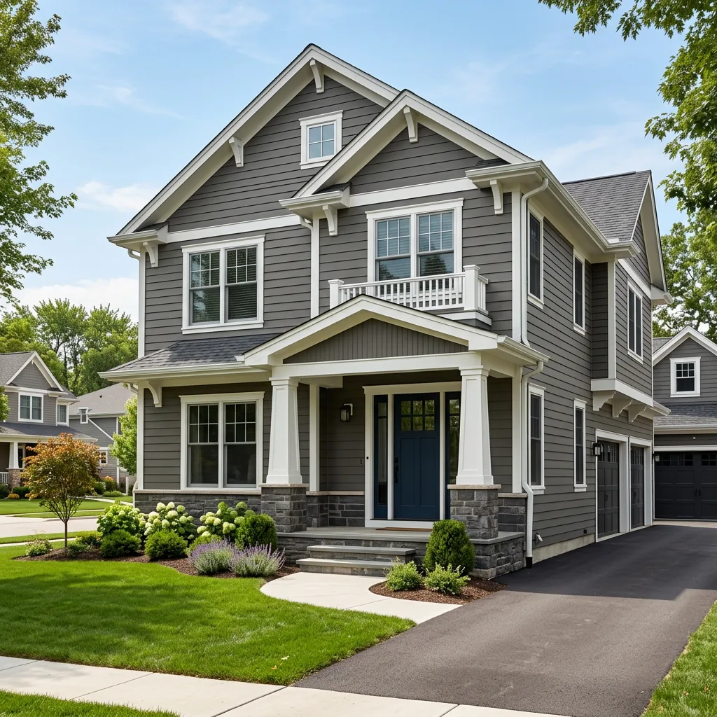 Home with new James Hardie fiber cement siding installed by Three Stone